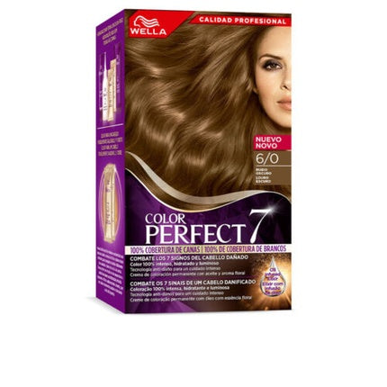 Wella Color Perfect 6/0 Dark Blonde Permanent Hair Colour 4 Pack | 100% Grey Coverage