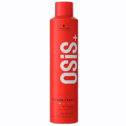 Schwarzkopf Professional OSiS+ Texture Craft Texturizing Hair Spray, 300ml | Dry Texture & Volume Spray