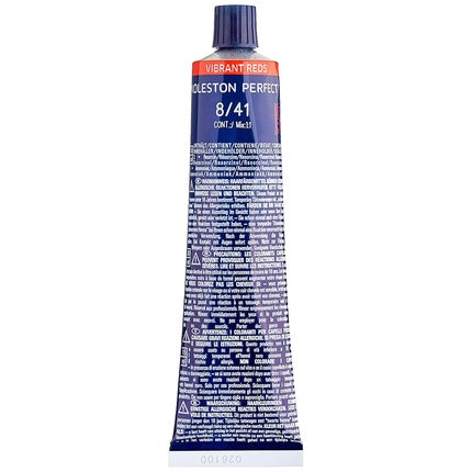 Wella Professionals Koleston Perfect Me+ Vibrant Reds 8/41 Light Blonde Red Ash, 60ml Permanent Hair Color