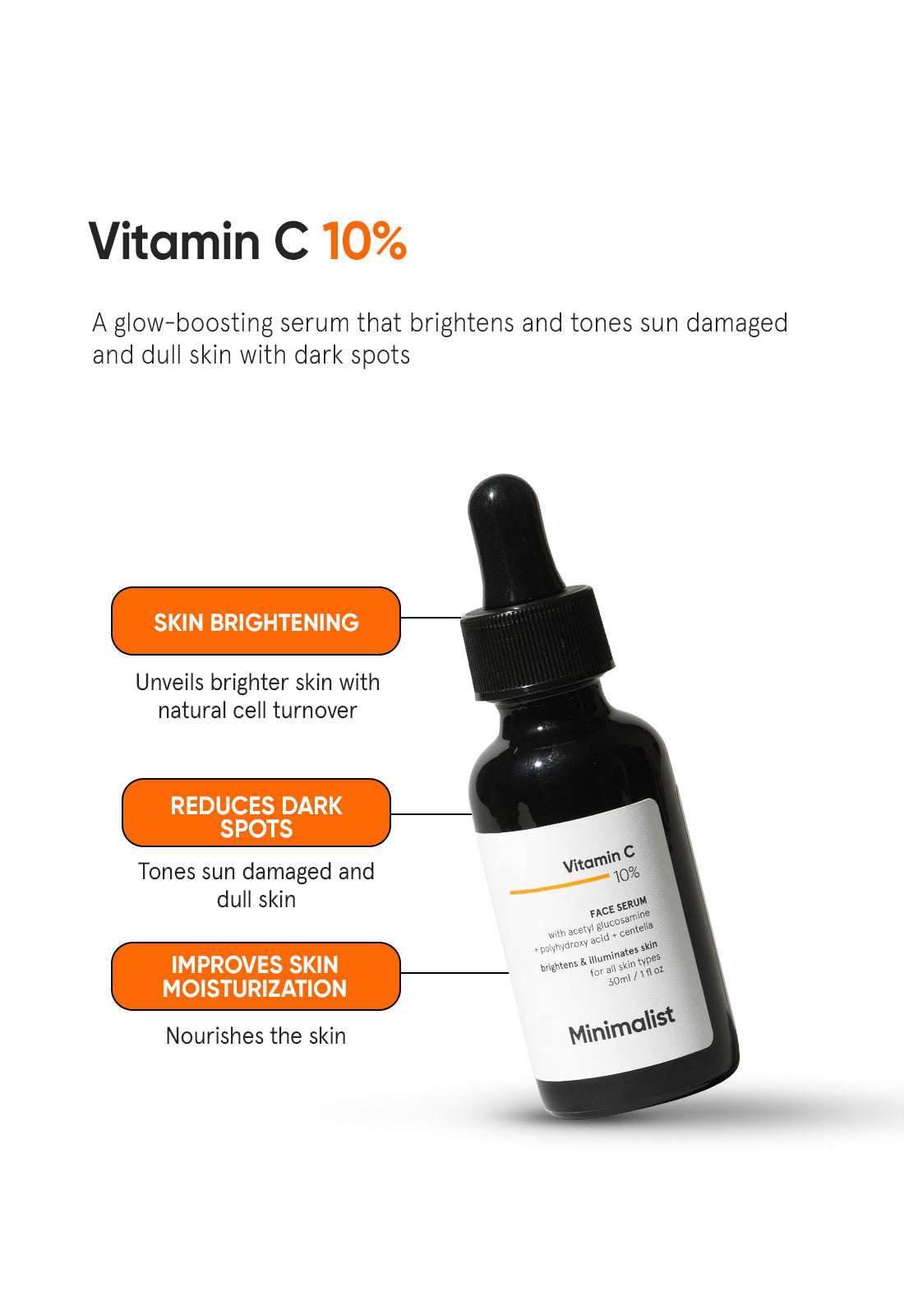 Minimalist Vitamin C Face Serum - Indicrest Buy at Indicrest Image 2