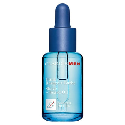 Clarins Men Shave + Beard Oil, 30ml – Conditioning Beard Oil & Pre-Shave Oil for Men's Grooming