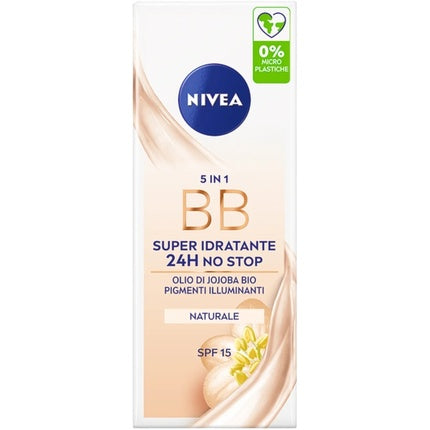 Nivea Natural Moisturizing Tinted Face Cream, 50ml - Hydrating Daily Moisturiser with Natural-Looking Coverage