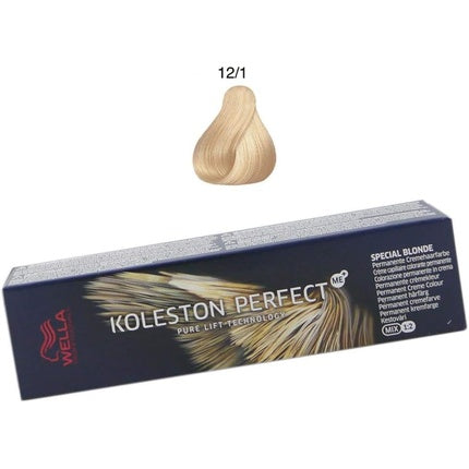Wella Professionals Koleston Perfect Me+ Special Blonde 12/1 Special Blonde Ash Permanent Hair Color, 60ml