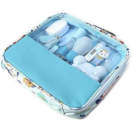 Moonvvin Baby Care Kit 13-Piece Health Care Accessories Set with Carrying Bag e Blue