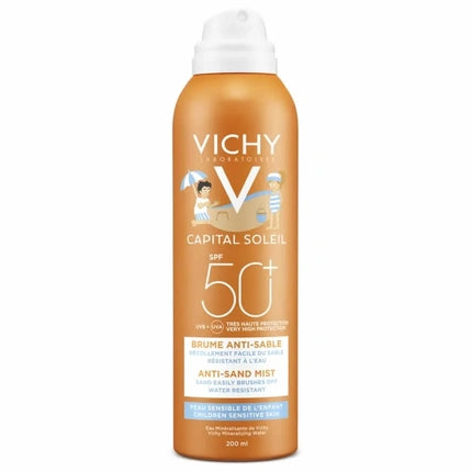 Vichy Ideal Soleil SPF 50+ Anti-Sand Mist for Children, 200ml High Protection Sunscreen Spray