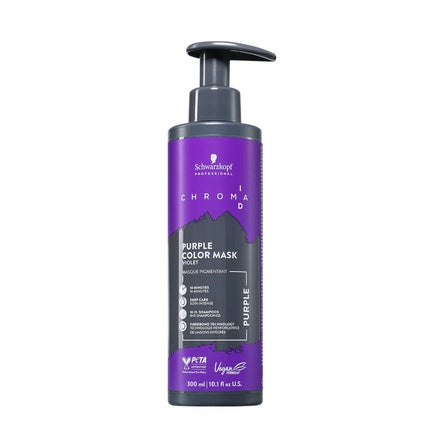 Schwarzkopf Professional Chroma ID Purple Semi-Permanent Color Mask, 300ml Bonding Hair Color Treatment