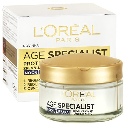 L'Oréal Paris Age Specialist 45+ Night Wrinkle Cream, 50ml Overnight Face Moisturiser