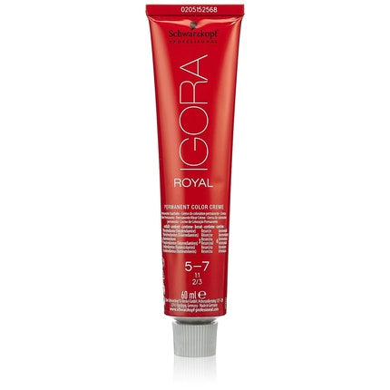 Schwarzkopf Professional IGORA Royal 5-7 Light Brown Copper Permanent Hair Colour, 60ml