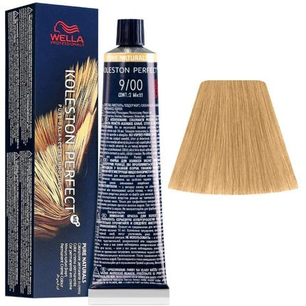 Wella Professionals Koleston Perfect Me+ Pure Naturals 9/00 Intense Very Light Blonde Permanent Hair Color, 60ml
