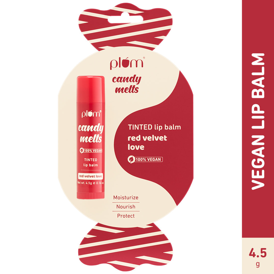 Plum Candy Melts Red Velvet Love Tinted Lip Balm | Nourishes & Protects | Sheer-Tint | Velvety Smooth, 4.5g Buy at Indicrest