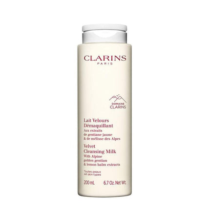 Clarins Cleansing Milk for All Skin Types, 200ml Gentle Face Cleanser & Makeup Remover