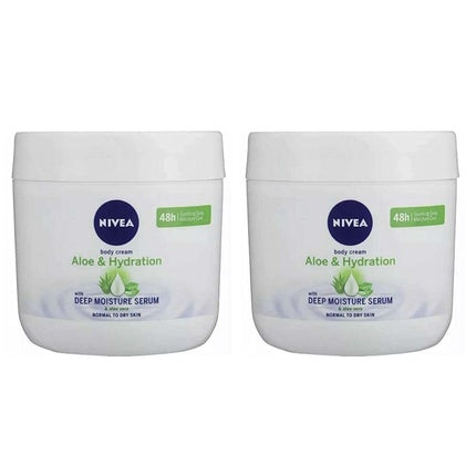Nivea Aloe & Hydration Body Cream with Aloe Vera 13.52 oz (400ml)