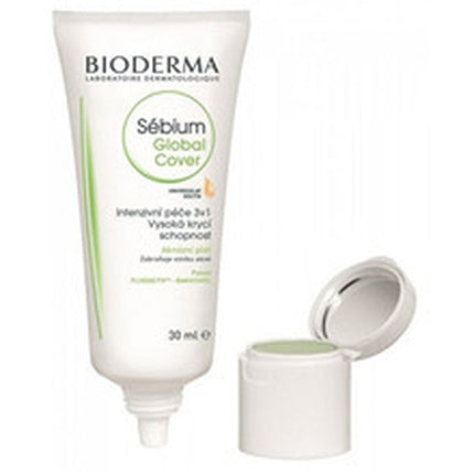 Bioderma Sébium Global Cover, 30ml – Intensive Purifying Care with High Coverage for Blemish-Prone Skin