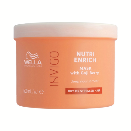 Wella Professionals Invigo Nutri-Enrich Deep Nourishing Hair Mask, 500ml for Dry & Damaged Hair