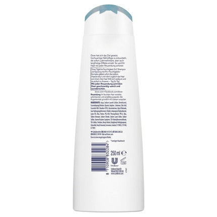 Dove Nutritive Solutions 2-in-1 Shampoo & Conditioner Daily Moisture for Normal to Dry Hair, 250ml