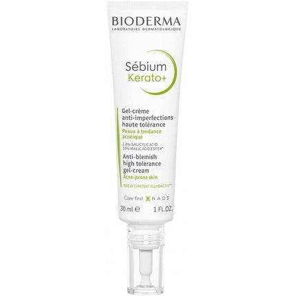 Bioderma Sebium Kerato+ Anti-Imperfections Gel-Cream, 30ml for Acne-Prone Skin