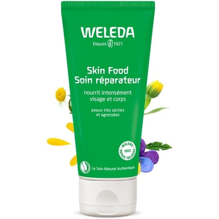 Weleda Skin Food Repairing Care Cream, 75ml | Intensive Moisturising Cream for Dry & Rough Skin