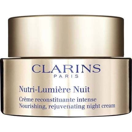 Clarins Nutri-Lumière Night Cream, 50ml – Nourishing & Revitalising Overnight Face Cream for Dry Mature Skin