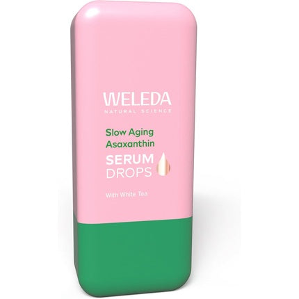 Weleda Slow Aging Astaxanthin Face Serum Drops with White Tea Hydrating Antioxidant Face Serum
