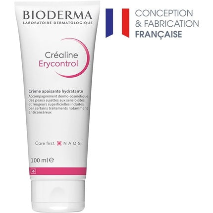 Bioderma Créaline AR+ Erycontrol Moisturising Soothing Cream, 100ml Face Cream for Sensitive Skin Prone to Visible Redness