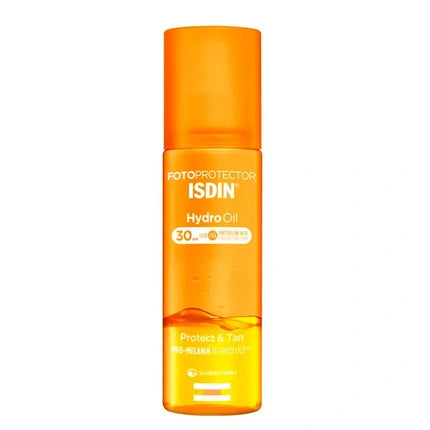 ISDIN Fotoprotector Hydro Oil SPF 30 Body Sunscreen, 200ml Biphasic Sun Protection Spray