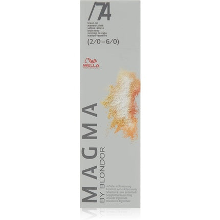Wella Professionals Magma by Blondor Pigmented Lightener 74 Brown Red, 120g