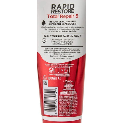 L'Oreal Paris Elvive Rapid Restore Total Repair 5 Intensive Repair Conditioner, 180ml