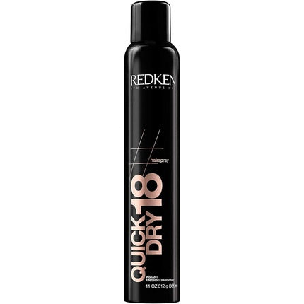 Redken Quick Dry 18 Instant Finishing Hairspray, 400ml | Extreme High Hold Hair Spray