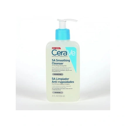 CeraVe SA Smoothing Cleanser, 236ml Exfoliating Face & Body Cleanser for Dry, Rough & Bumpy Skin