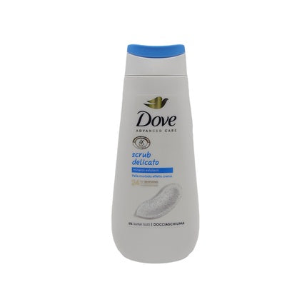 Dove Delicate Scrub Shower Gel, 225ml Exfoliating Body Wash