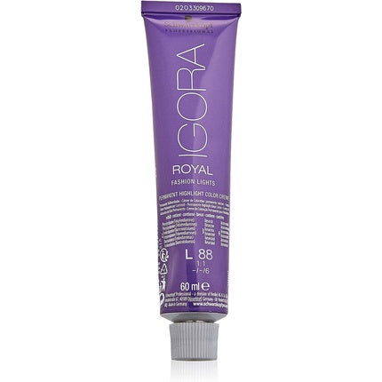 Schwarzkopf Professional Igora Royal Fashion Lights L-88 Red Permanent Hair Colour, 60ml