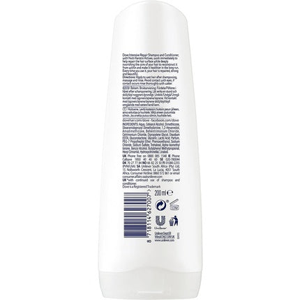 Dove Nutritive Solutions Intensive Repair Conditioner, 200ml Hair Conditioner for Damaged Hair