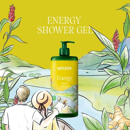 Energy Ginger Shower Gel, 750ml Refreshing Body Wash for Daily Cleansing
