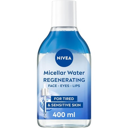 Nivea Regenerating Serum Infused Micellar Water, 400ml with Amino Acids, 5% Panthenol & Squalane Gentle Waterproof Makeup Remover