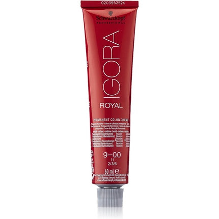 Schwarzkopf Professional Igora Royal 9-00 Extra Light Blonde Natural Extra Permanent Hair Color, 60ml