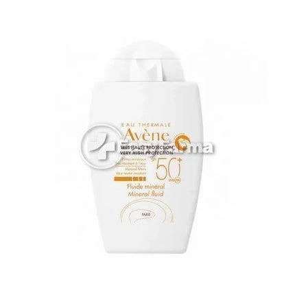 Avène Mineral Fluid SPF 50+ Sunscreen for Sensitive & Intolerant Skin, 40ml High Protection Sun Fluid