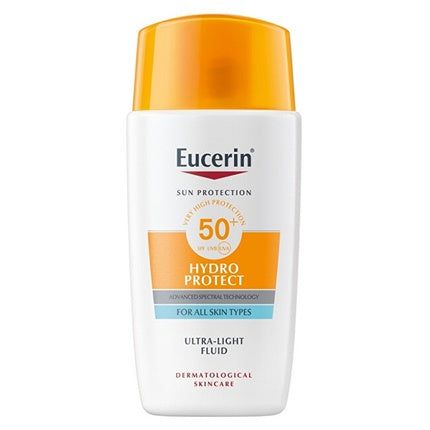Eucerin Hydro Protect Ultra-Light Fluid SPF 50+ (50ml) | Daily Facial Sunscreen with Broad-Spectrum UV Protection