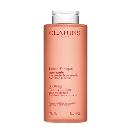 Clarins Soothing Toning Lotion, 400ml Alcohol-Free Facial Toner for Sensitive & Very Dry Skin