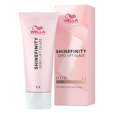 Wella Professionals Shinefinity Glaze 07/0 Natural Oatmilk Zero Lift Hair Gloss, 60ml