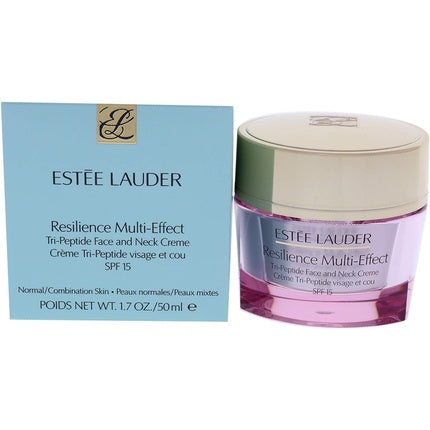 Estée Lauder Resilient Multi-Effect Face & Neck Cream SPF 15 for Normal/Combination Skin, 50ml - Hydrating Moisturizer