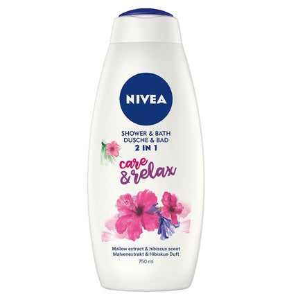 Nivea Shower & Bath 2 in 1 Care & Relax, 750ml
