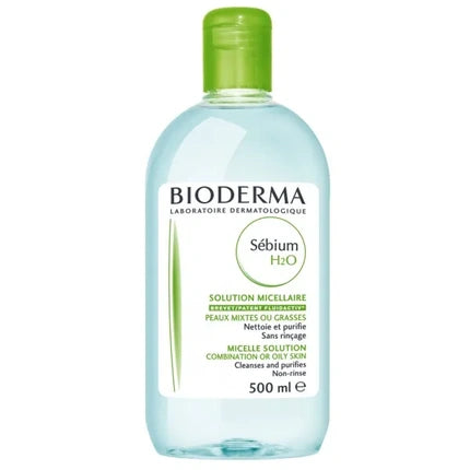 Bioderma Sébium H2O Micellar Water, 500ml Purifying Cleansing Solution for Combination & Oily Skin