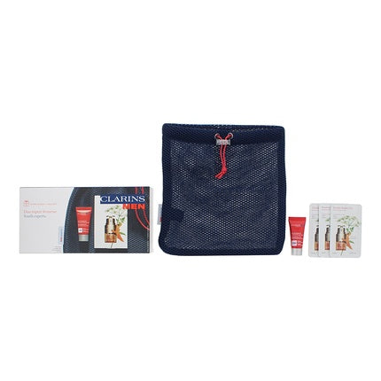 Clarins Men 3 Piece Gift Set with Energizing Gel, 5ml & Double Eye Serum, 3ml