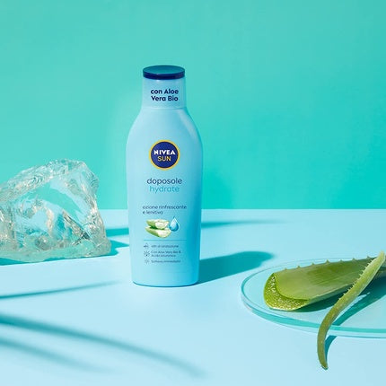 Nivea Sun After Sun Moisture Milk with Organic Aloe Vera & Hyaluronic Acid, 400ml Hydrating After Sun Body Lotion