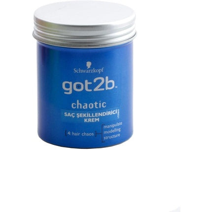 Schwarzkopf got2b Chaotic Modelling Fibre Gum, 100ml Hair Styling Fibre Gum with Flexible Hold