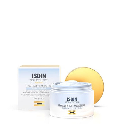 ISDIN Isdinceutics Hyaluronic Moisture Cream for Normal to Dry Skin, 50g | Daily Hydrating Face Cream with Hyaluronic Acid