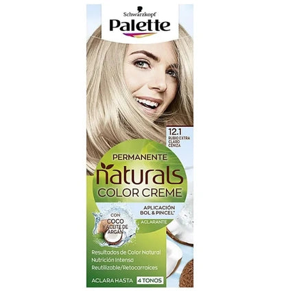 Schwarzkopf Palette Naturals Color Creme 121 Extra Light Ash Blonde Permanent Hair Color Kit