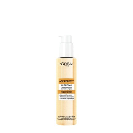 L'Oréal Paris Age Perfect Nourishing Cleansing Cream, 150ml Face Cleanser for Mature Skin