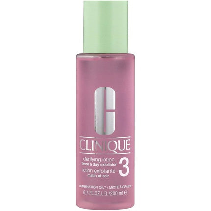 Clinique Clarifying Lotion 3 Exfoliating Toner for Combination Oily Skin, 6.7oz (200ml)