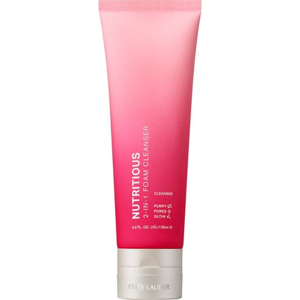Estée Lauder Nutritious 2-in-1 Foam Cleanser, 125ml - Purifying Face Cleanser & Deep Cleansing Mask
